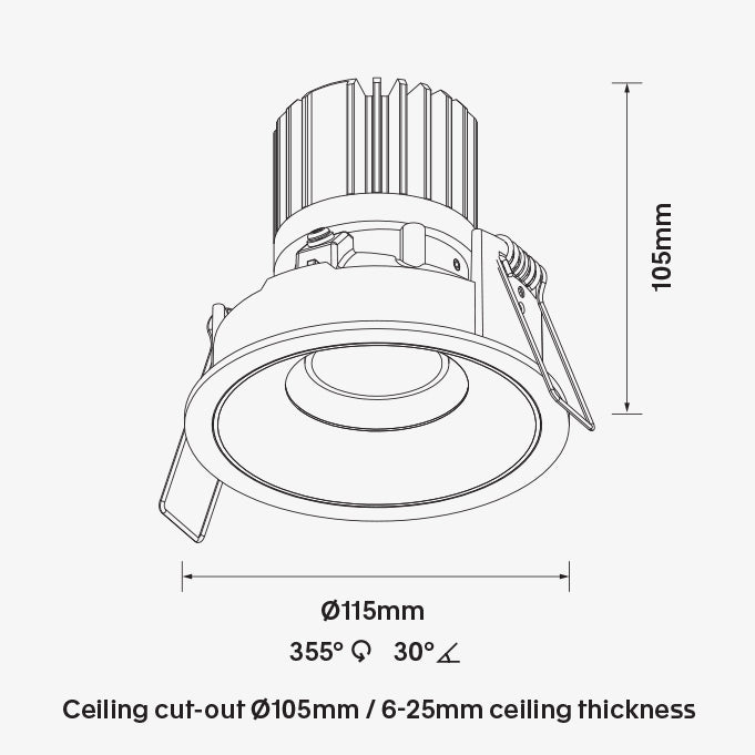 olaus Bono-A105 Downlight